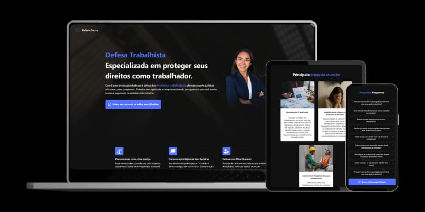 Captura de tela do projeto Rafaela Souza